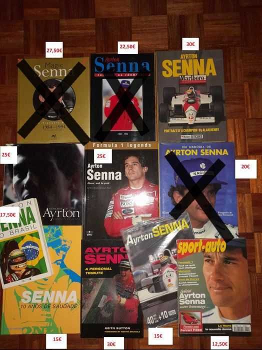 Ayrton Senna Livros Revistas Posters Jornais