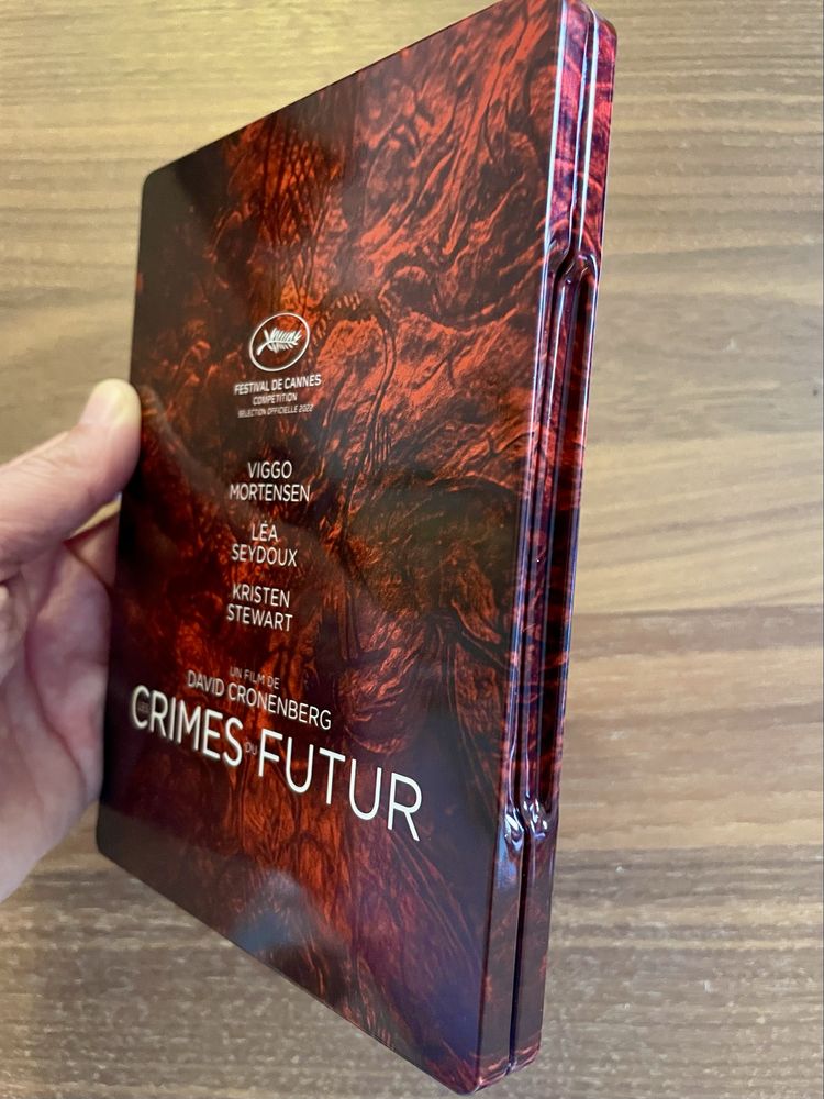Steelbook bluray 4K Crimes of the Future (español y francés)