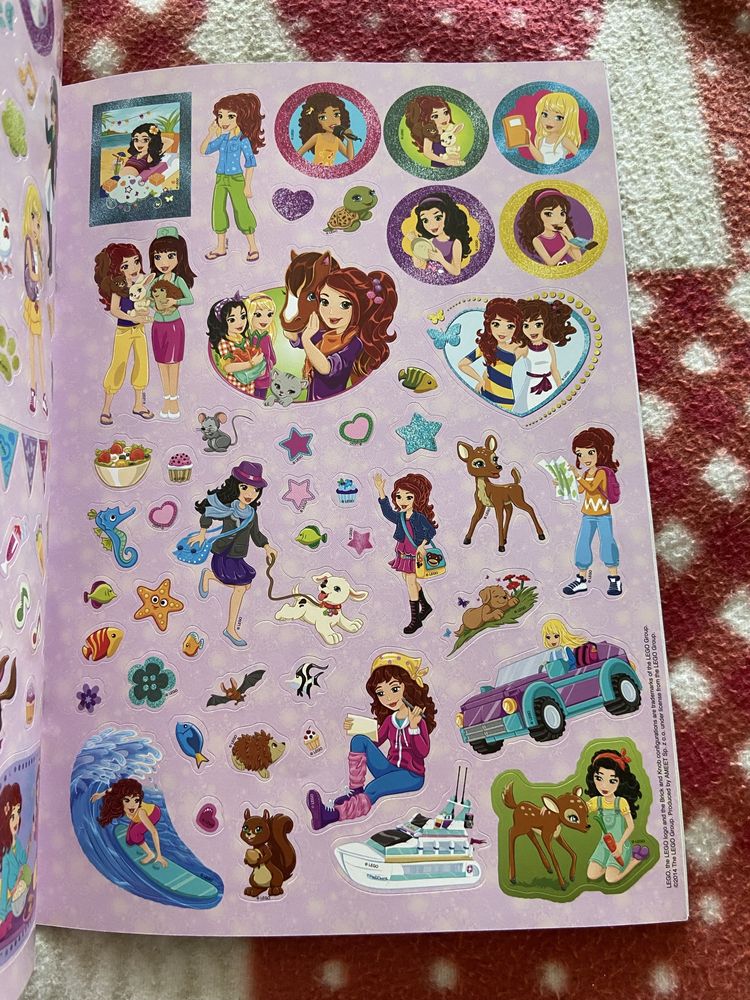 Lego friends kolorowanka z naklejkami nowa unikat