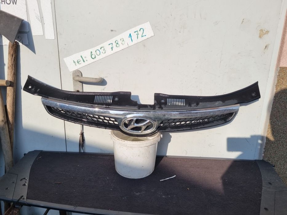 Grill Hyundai Atrapa Gril Znaczek Logo Blenda Klapy Chrom Osłona