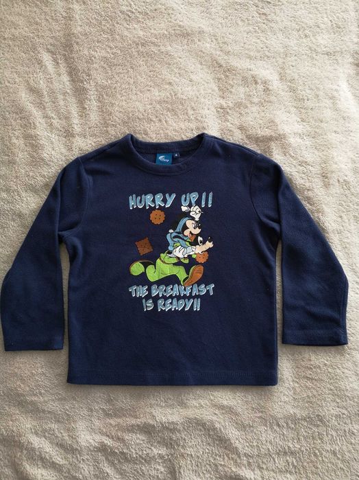 Granatowa polarowa bluza Disney 98 - 104 myszka Mickey Miki jak nowa