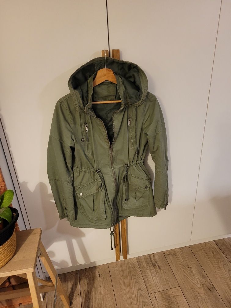 Oliwkowa parka r. S