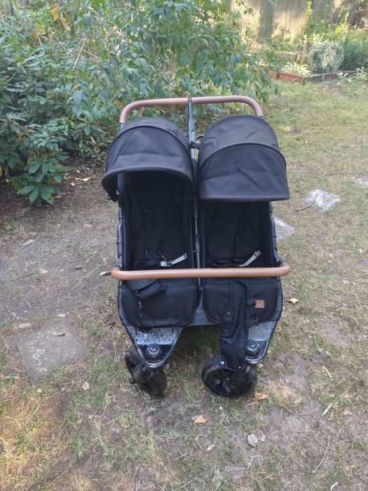 wózek bliźniaczy Kees Twin K2 Plus Czarny