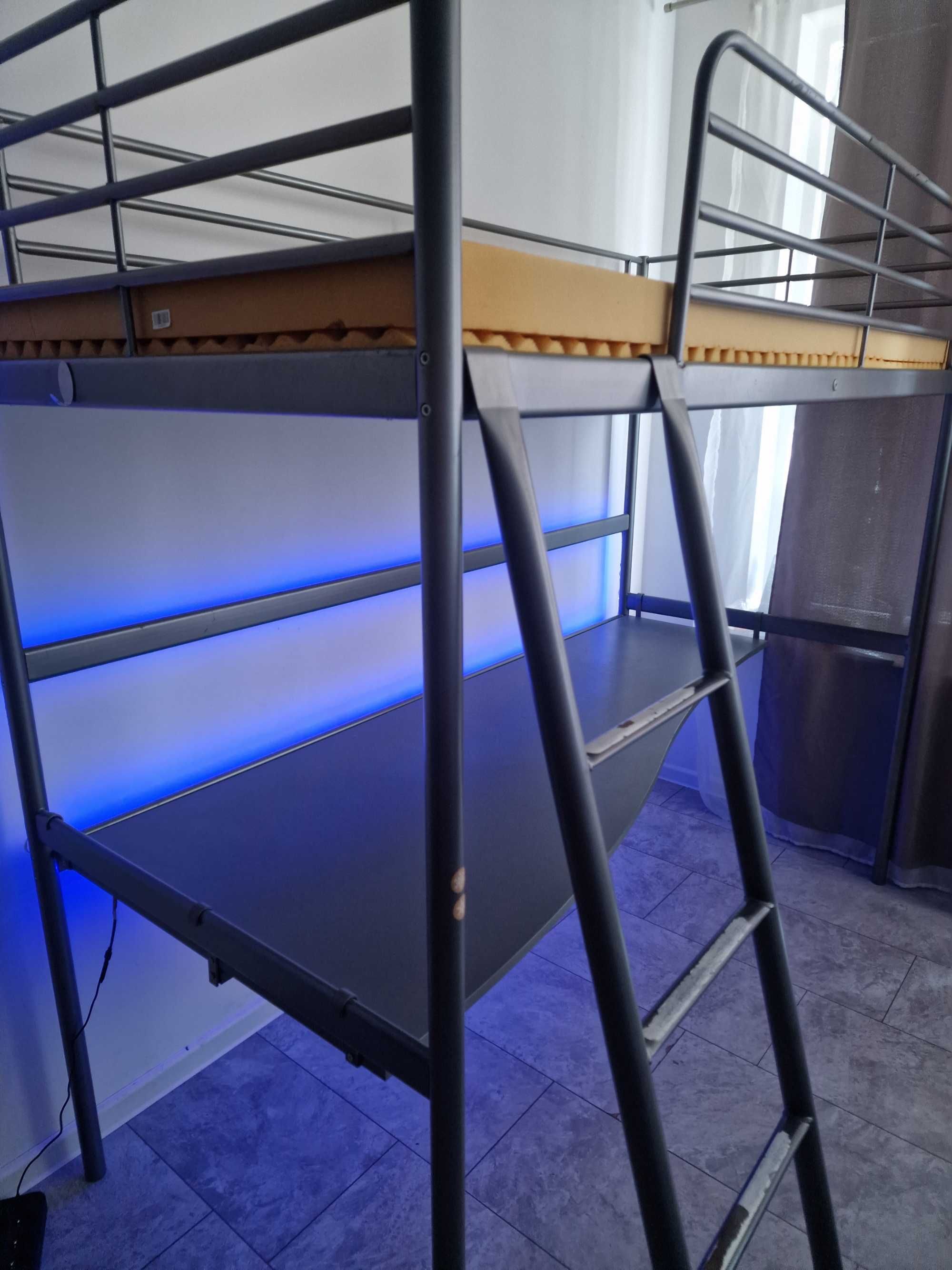 Sprzedam łóżko z biurkiem Ikea