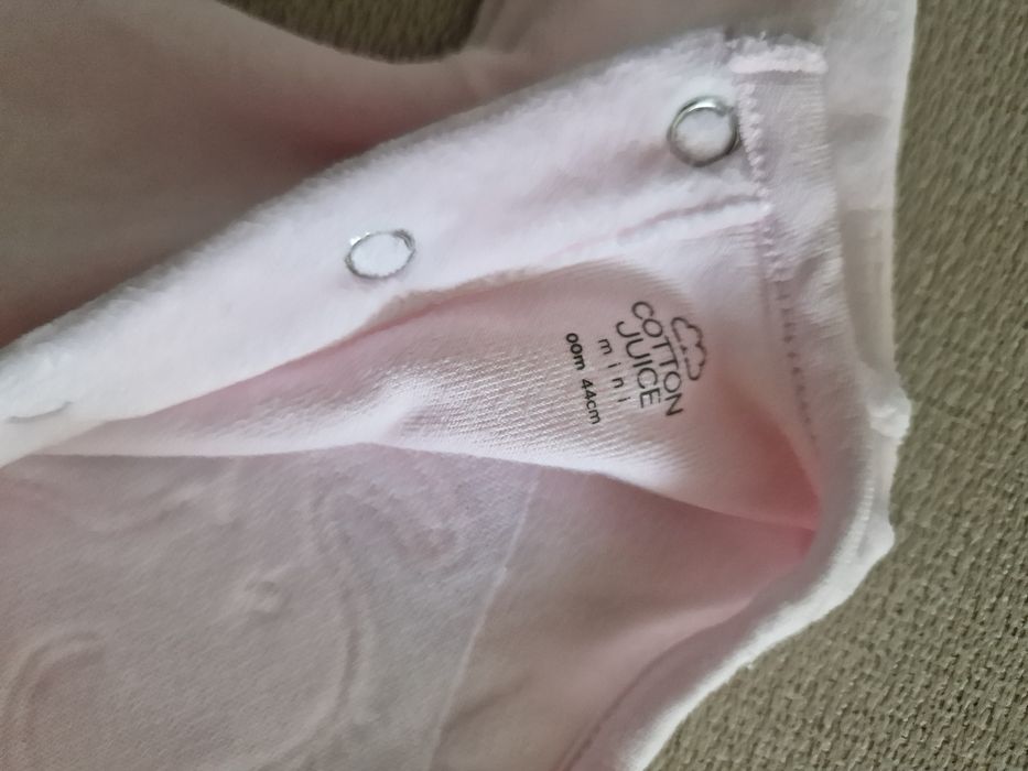 Babygrow Cotton Juice rosa menina 44 cm