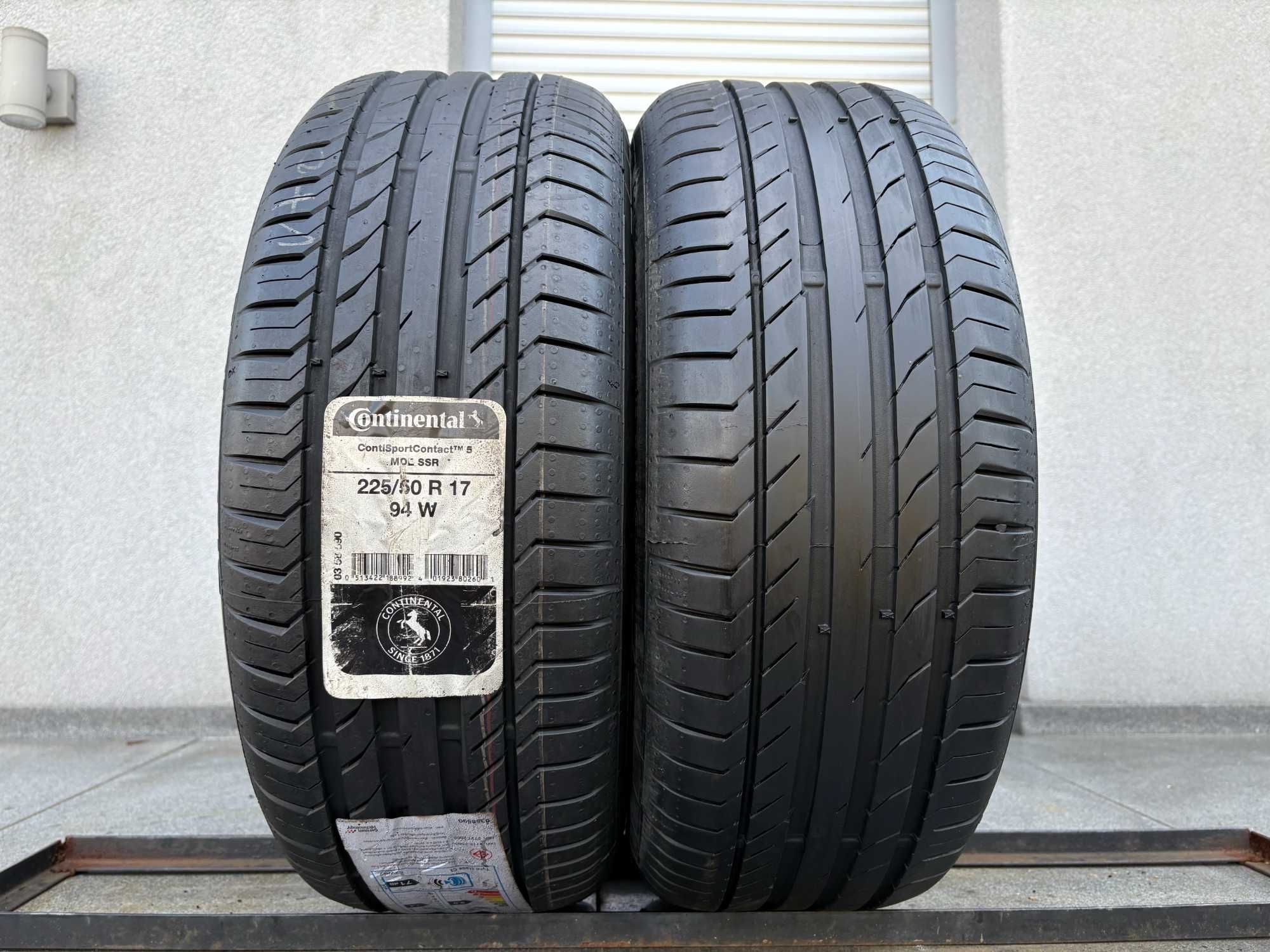 2szt letnie 225/50R17 Continental RSC 7mm 2020r świetny stan! L338
