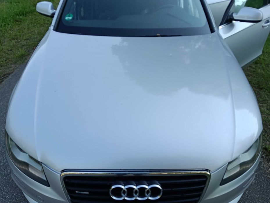 Maska Audi A4 b8 LX7W Srebrna BDB stan Pokrywa silnika WYSYŁKA