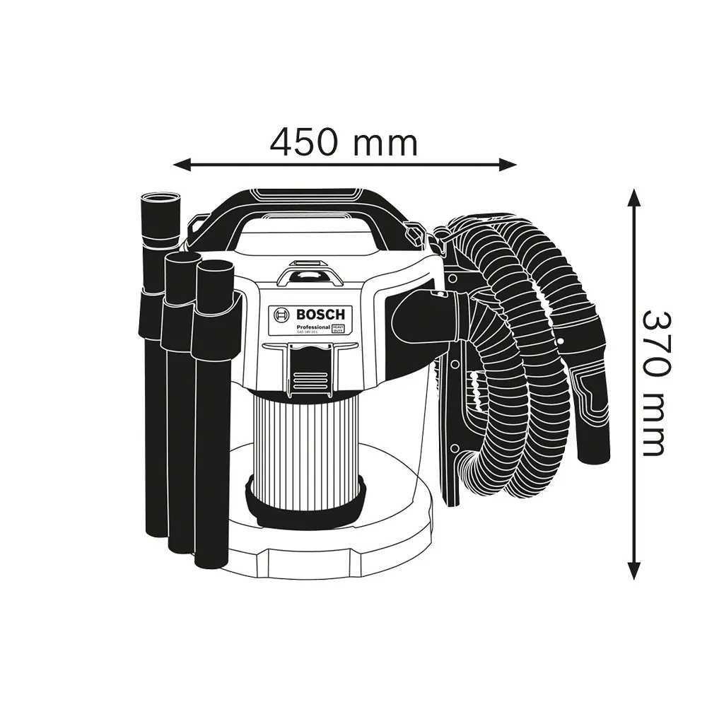 Aspirador sem Fio 18V Bosch GAS 18V-10L