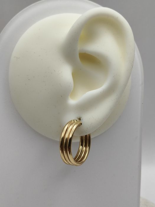 Złote Kolczyki Koła Pr.585 Nowe Zapraszamy