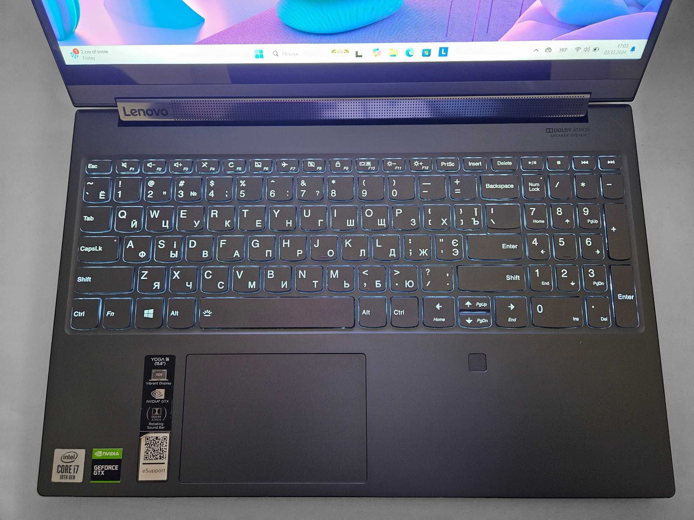 Ноутбук Lenovo Yoga 9 15 i7-10750H|GTX 1650 Ti|16GB|1Tb|Стилуc