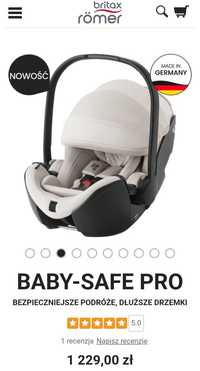 Nowy Britax Romer BABY-SAFE PRO wersja Premium bez bazy Soft Taupe