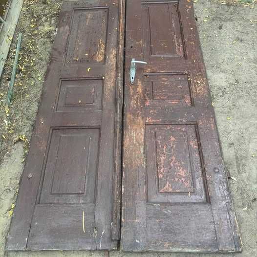 Para stary drzwi drewniane 108cm x 200 cm