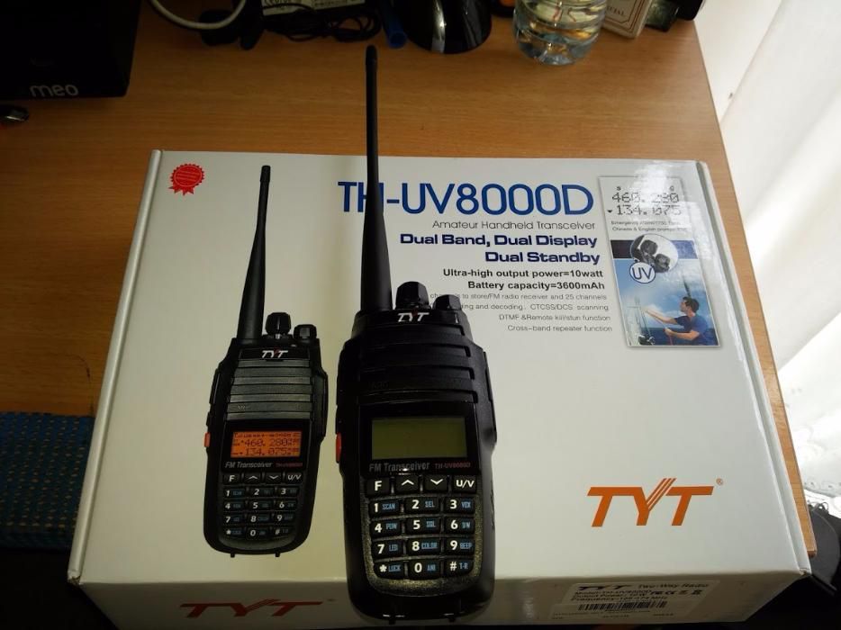 Radio Walkie Talkie TYT TH-UV8000 10W p/entrega imediata