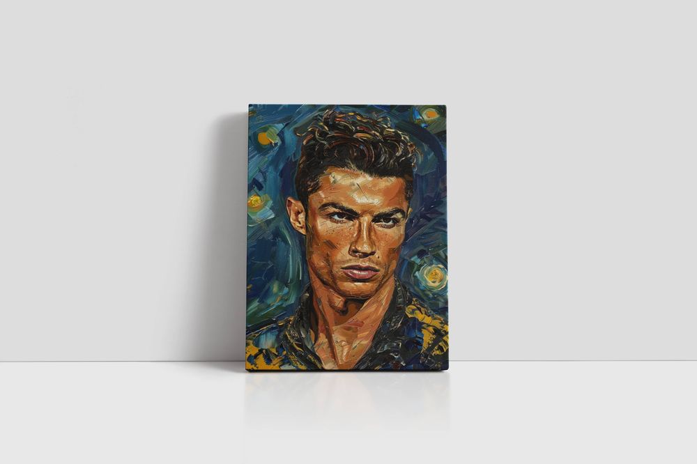 Obraz na płótnie Cristiano Ronaldo w nowoczesnym stylu 30x40 cm