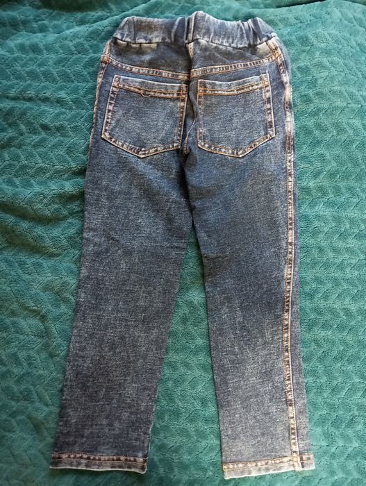 Zestaw Spodnie dla chłopca jeansy leginsy miękkie