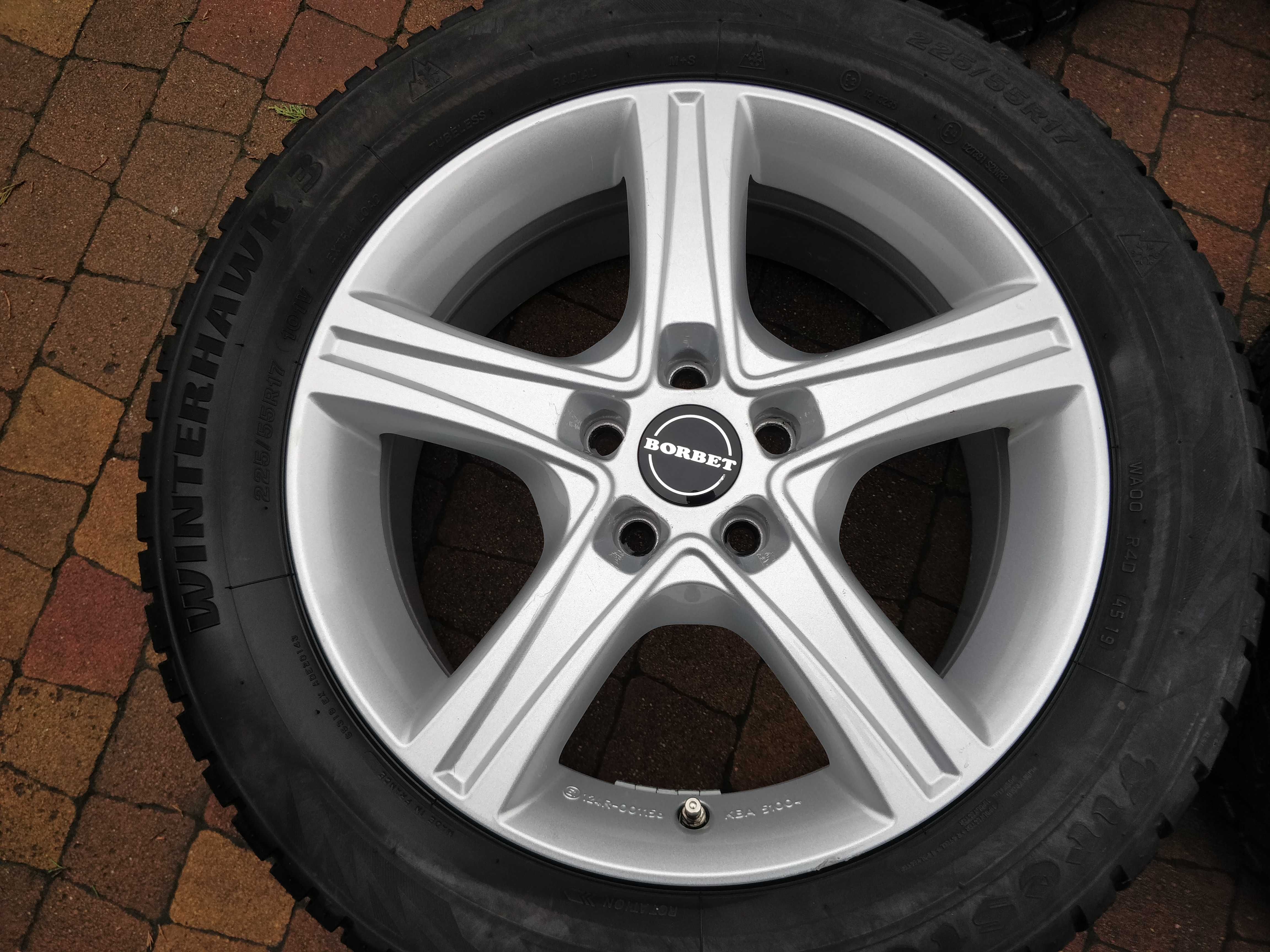 3302. Alufelgi 17" Peugeot 508 407 Volvo XC90 S80 S60 5x108 7J ET46