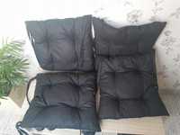 Zestaw 4 szt poduszek bawełnianych na krzesła