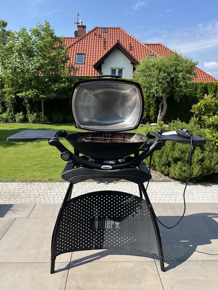 Weber q 2400 W. Grill elektryczny. Stojak. Pokrowiec.