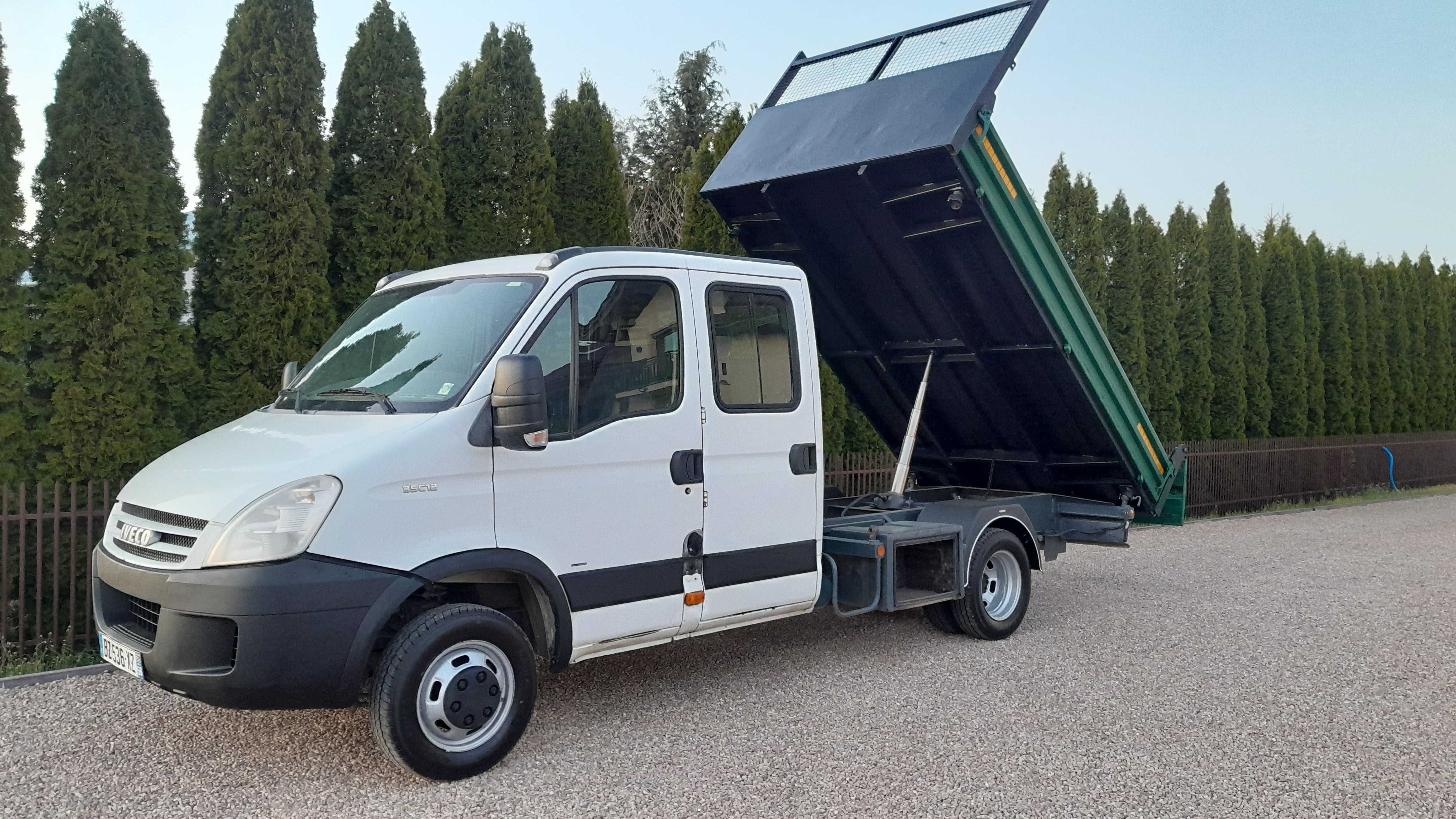 IVECO daily kiper wywrot wywrotka 3 stronny hak 3,5 dubel brygadówka