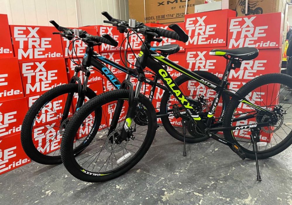 Rower Galaxy MTB 13" Shimano ham tarcz amort rama koła 24" 2025r!