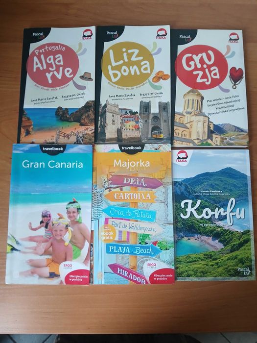 Przewodniki turystyczne 6 sztuk