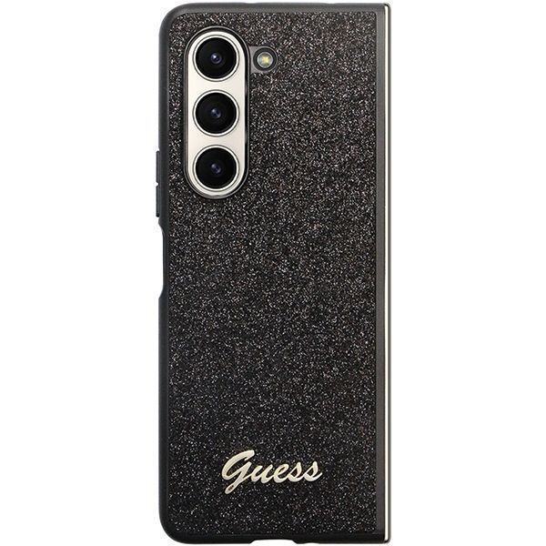 Guess Guhczfd5Hggshk F946 Z Fold5 Czarny/Black Hardcase Glitter Script