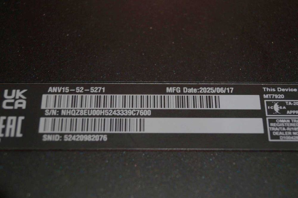 ГАРАНТІЯ Acer NITRO (165Гц/i5-13450HX/RAM 16ГБ/SSD 512/RTX 5060)TVOYO