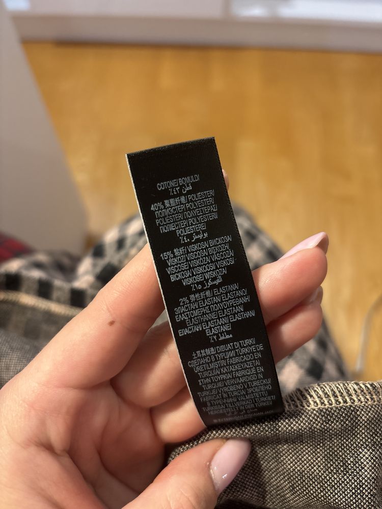 sukienka krótka w kratkę na co dzień M&S