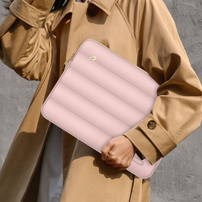 Etui Tech-Protect Puffy DO Laptopa 13-14" Różowe z Torbą