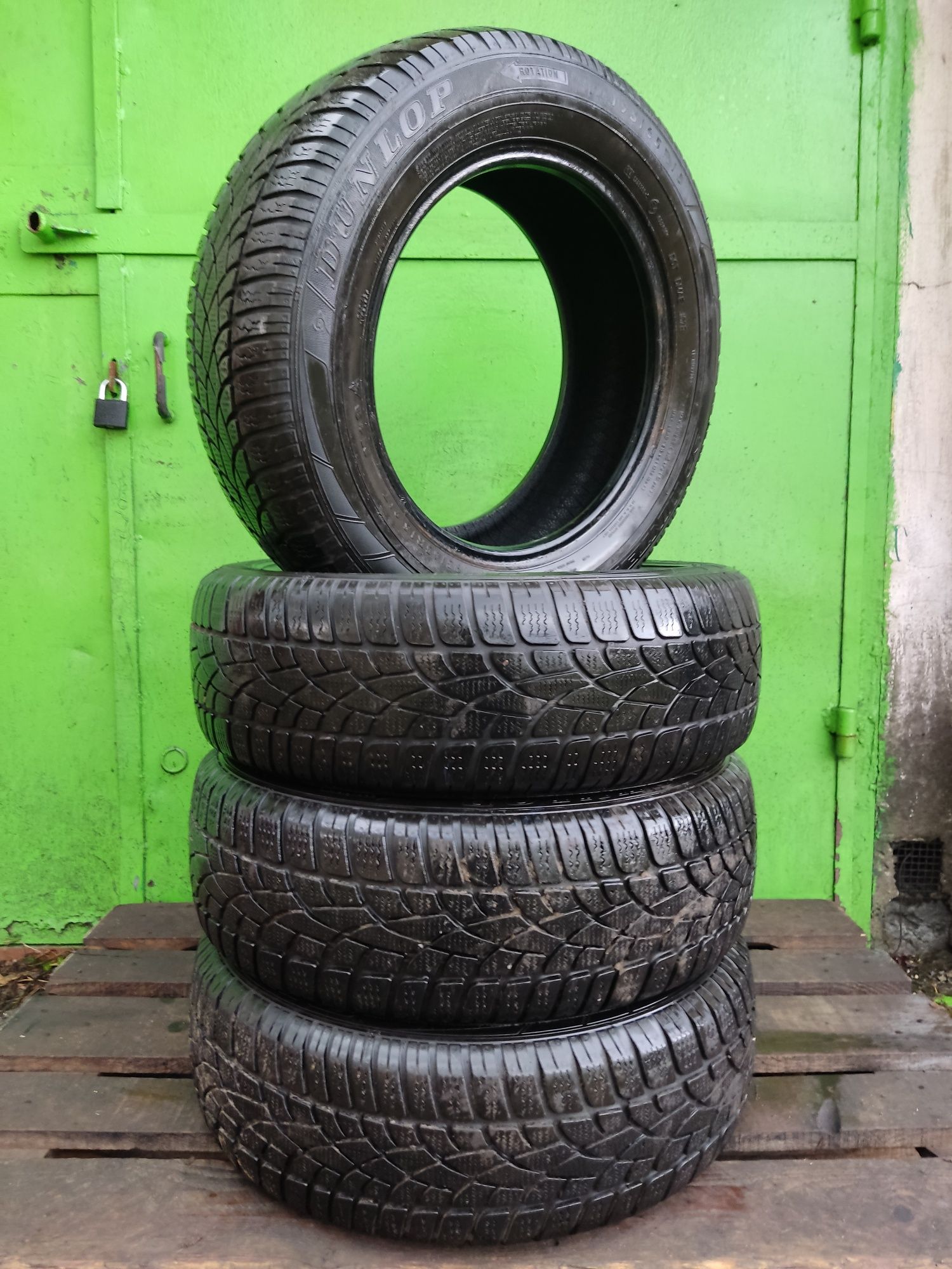 Opony Zimowe 15" Dunlop Winter-Sport 3D Zima 195/65/15R Bdb Stan