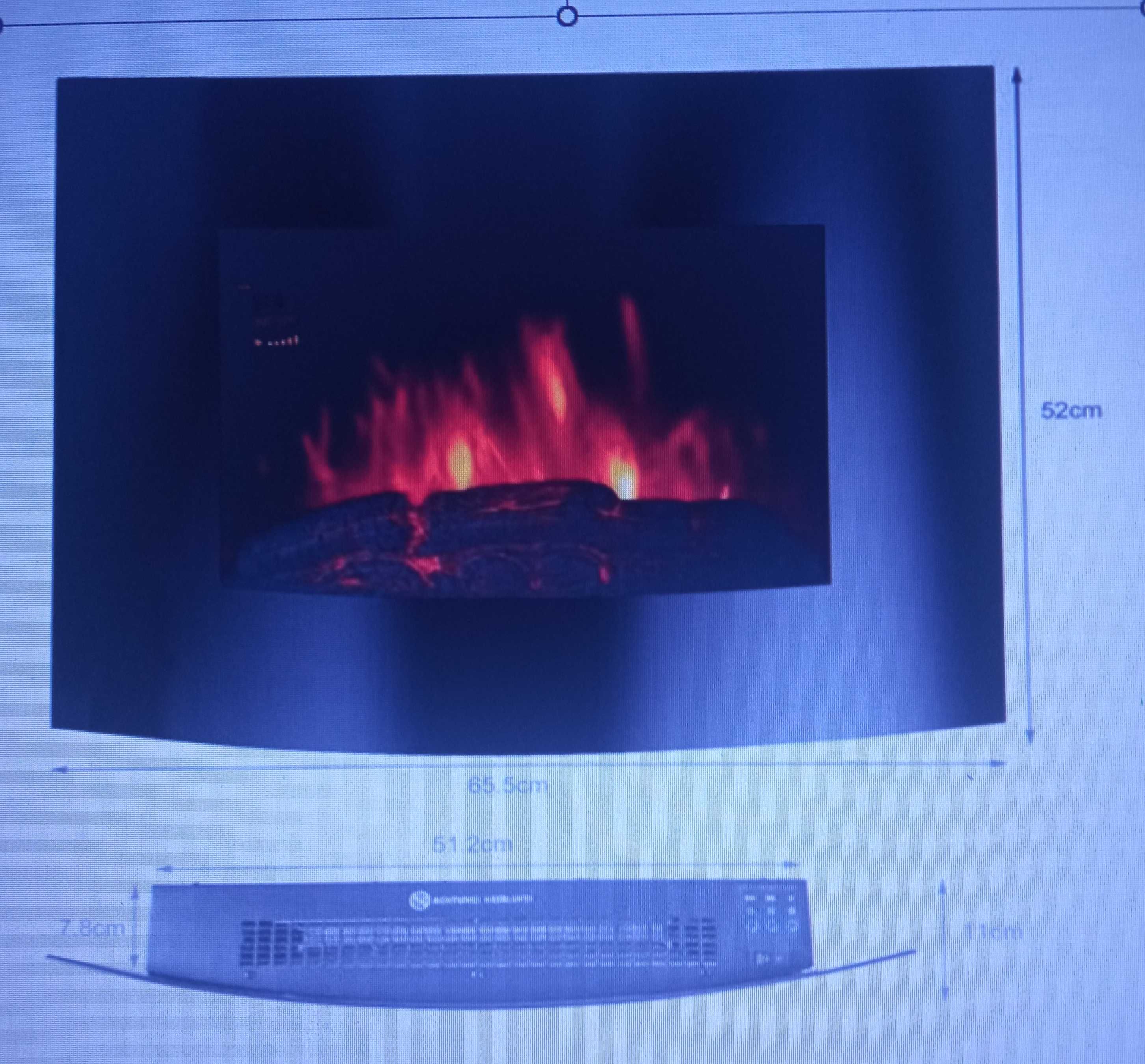 Szyba do  kominka elektrycznego El-Fuego Arau