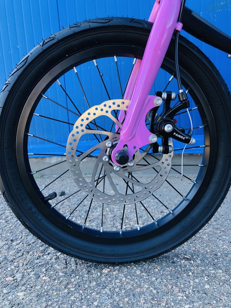 Дитячий велосипед Lumar 16 дюймів (жовтий,рожевий,чорний)