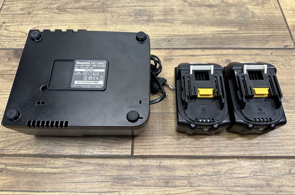 Zestaw: Makita 2x bateria akumulator 5AH + szybka ładowarka DC18RC