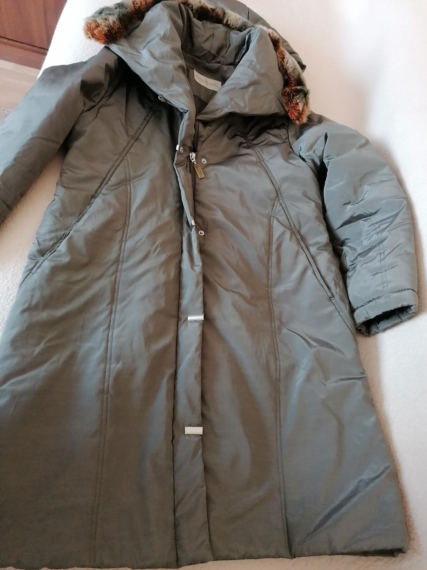 Puchowy płaszcz  MARIA BLAND 40 - elegancki - nie jakaś zwykła kurtka