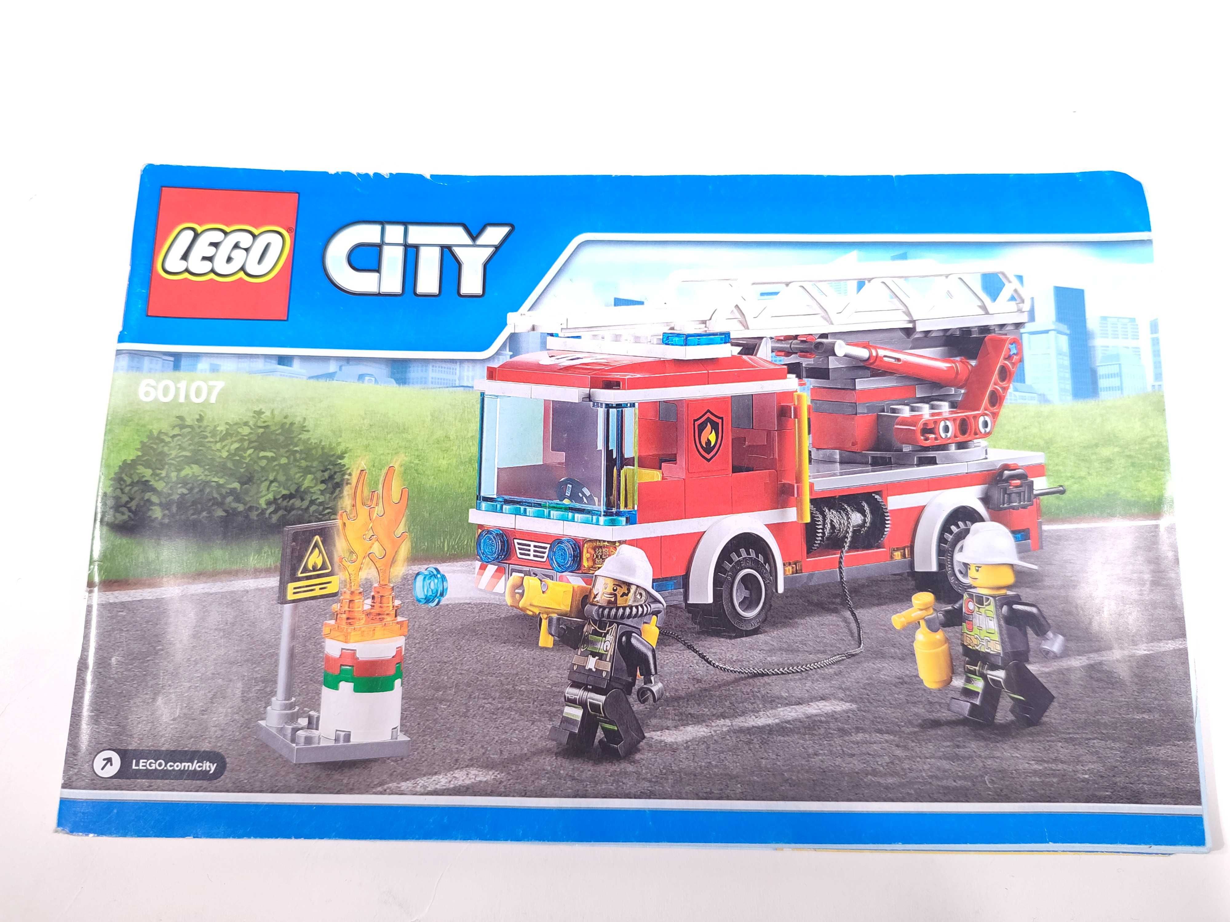 LEGO City 60107 - Wóz strażacki z drabiną - Komplet 100%