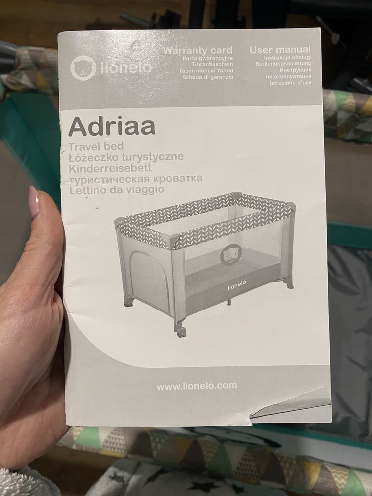 Łóżeczko turystyczne Lionelo Adriaa