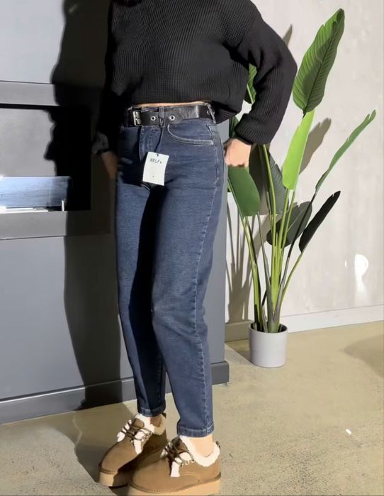 Теплі джинси мом