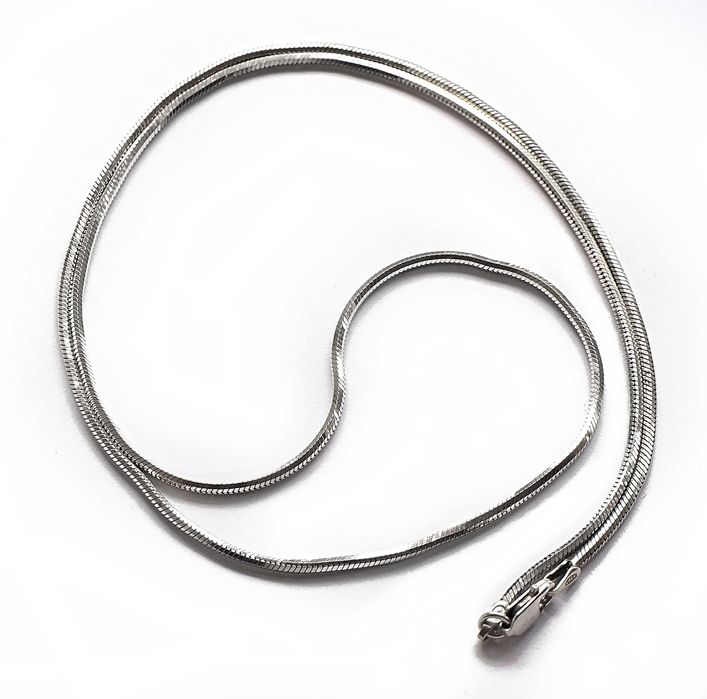 Łańcuszek żmijka snake wąż srebro 925 2 mm 60 cm długości