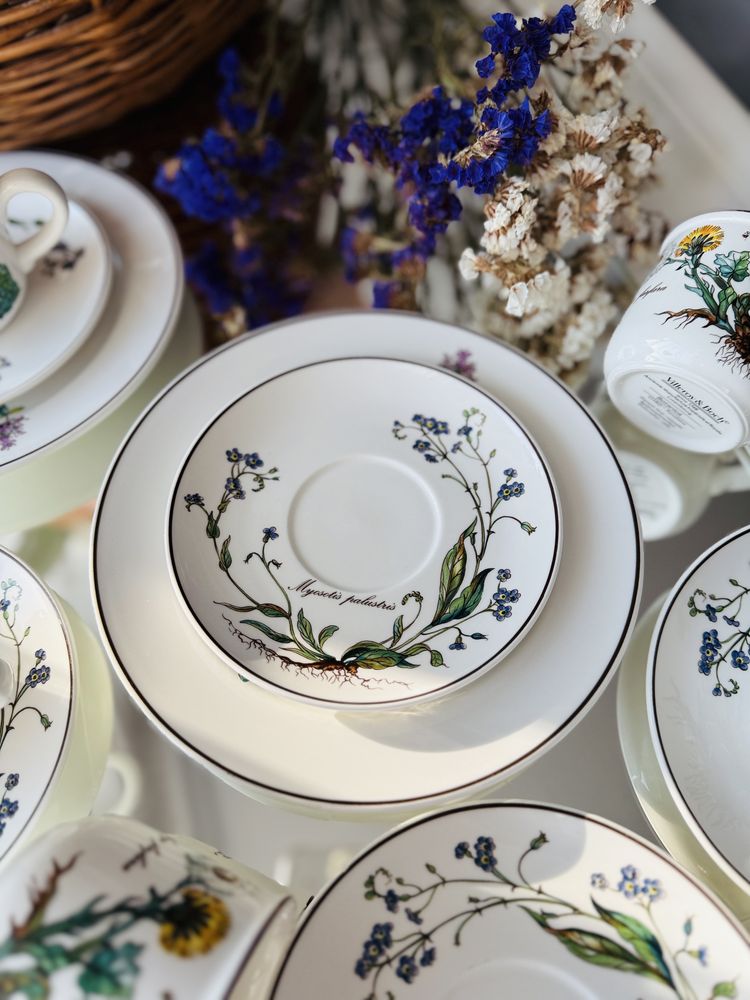 Botanica Villeroy&Boch trio filiżanka serwis komplet
