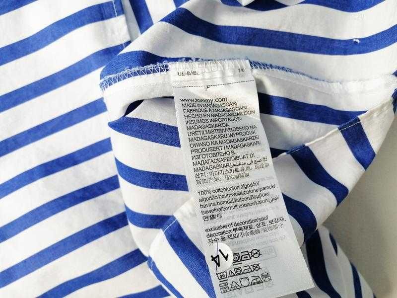 Брендовое хлопковое платье в полоску Tommy Hilfiger оригинал