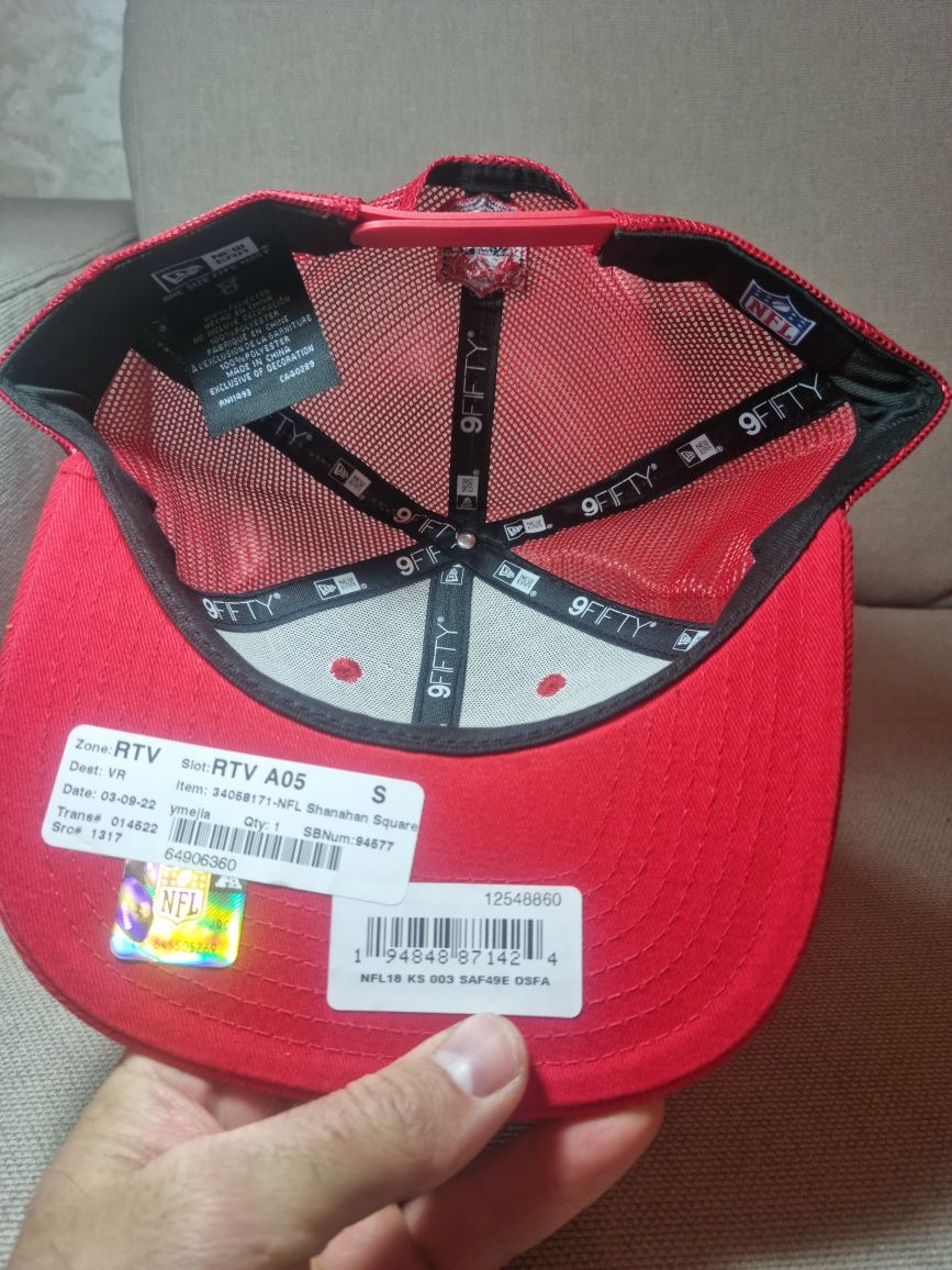 Кепка San Francisco 49ers New Era Shanahan Square Trucker 9FIFTY Snapb