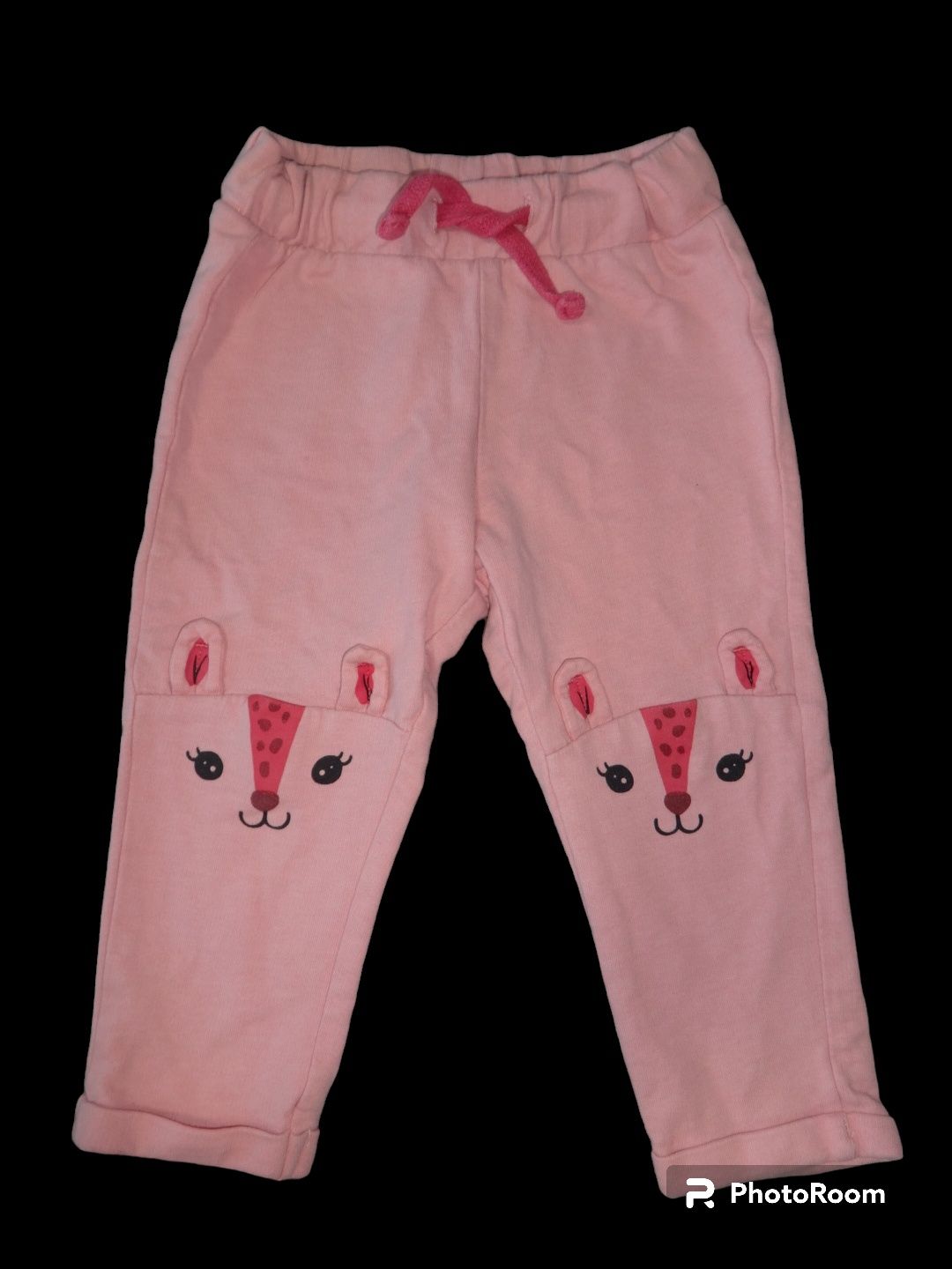 Плотные мягкие хлопковые котоновые штаны на девочку 9-12 74-80см