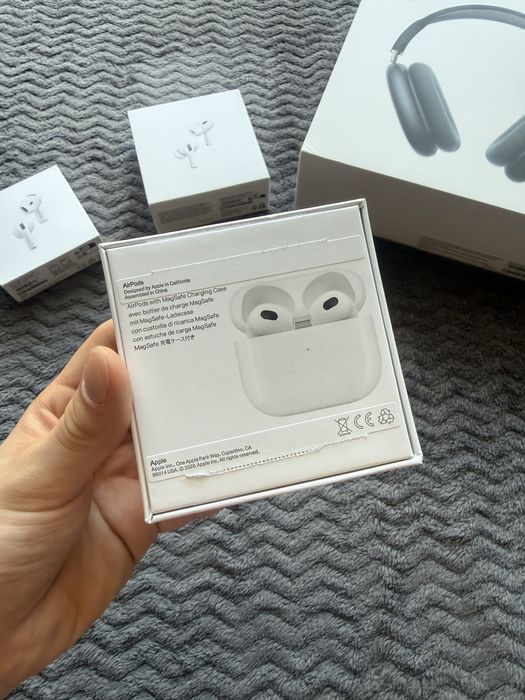 Nowe Apple AirPods 3 z etui ładującym bezprzewodowo – gwarancja Apple