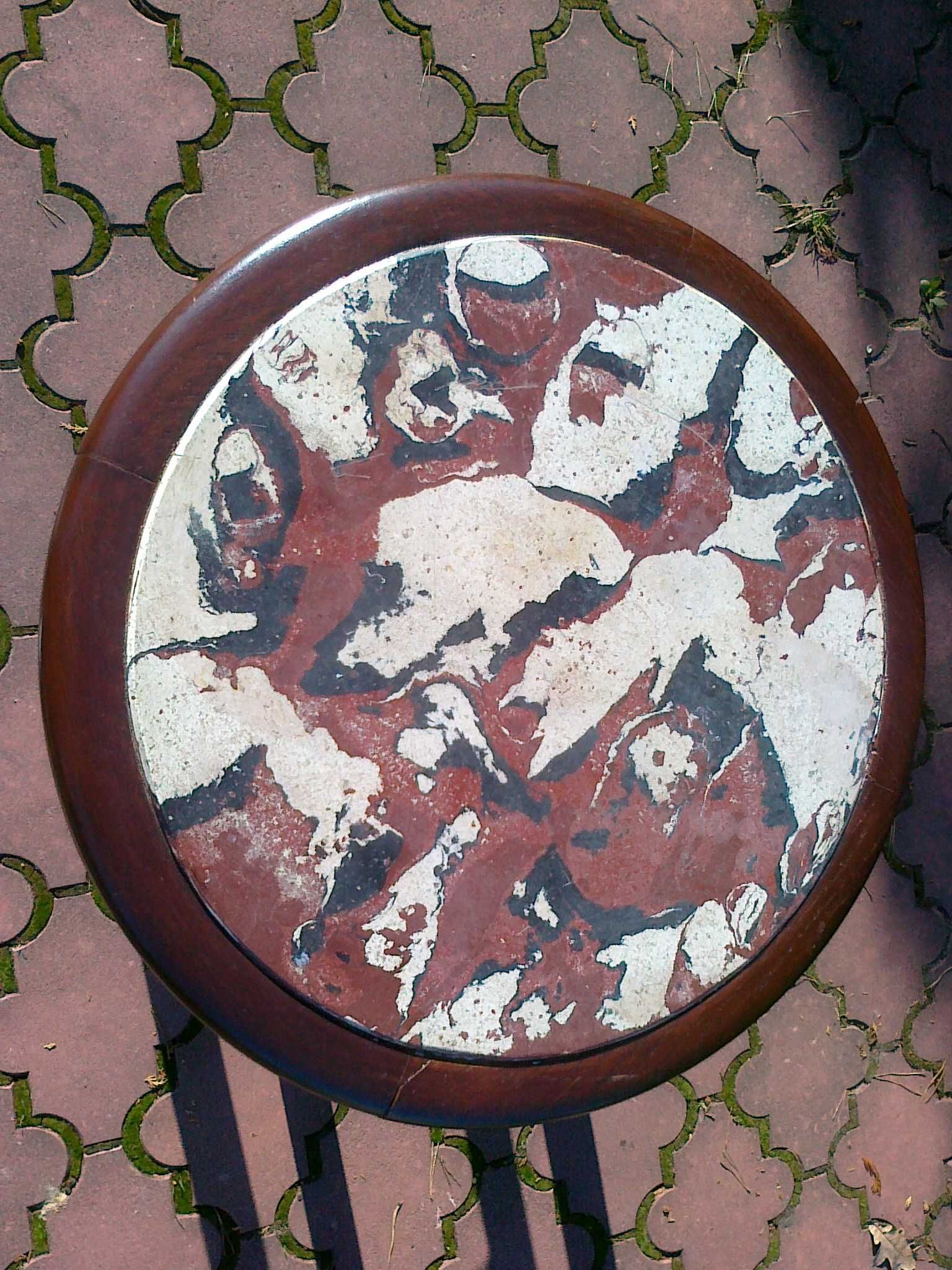 Stolik stylowy oryginalny rzeźbiona noga ława owalna stół wypoczynek