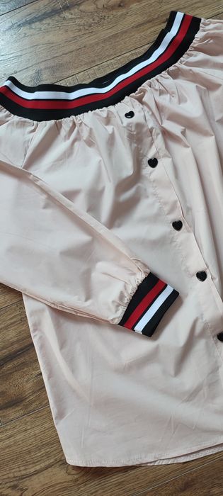 Sportowa koszula typu hiszpanka uniwersalna różowa L/XL elegancka