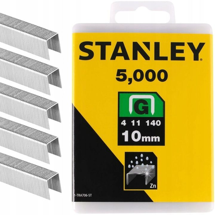Zszywki G Do Zszywaczy 10mm 5000 Stanley Tra706-5t