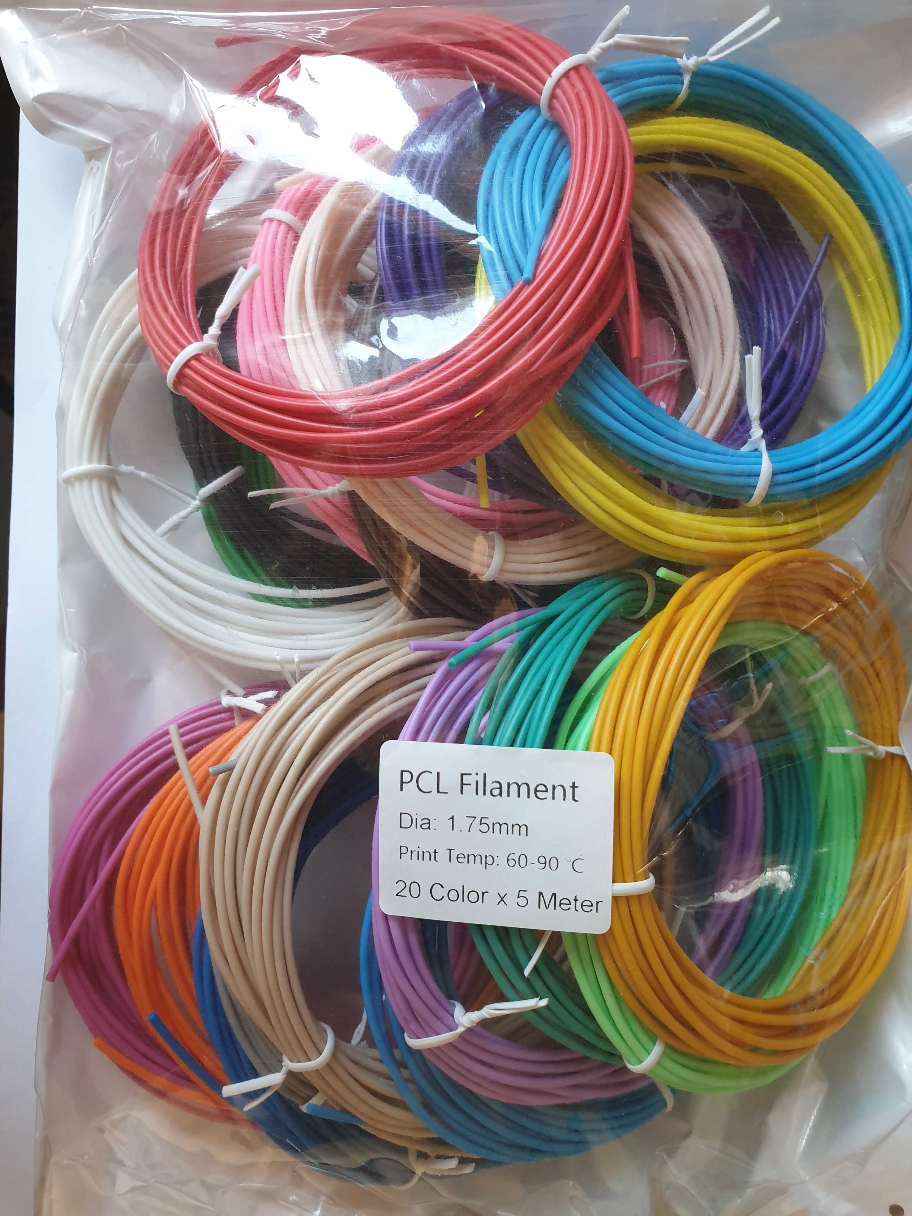 Długopis 3D - Drukarka - PCL - Bezpieczny + Filament 20x10m