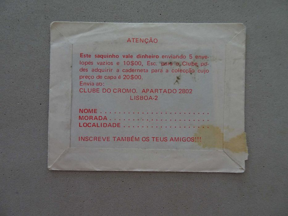 Carteira de cromos fechada - A história do Homem