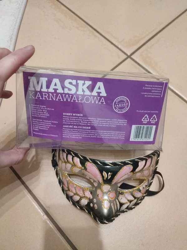 Maska karnawałowa, produkt nowy.
