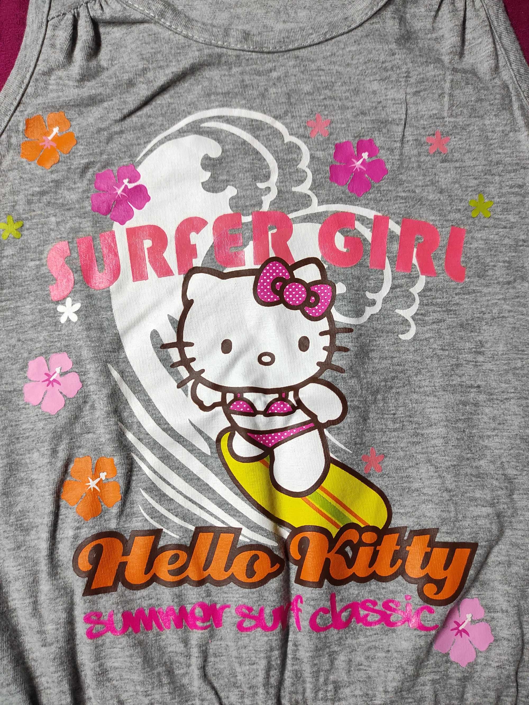 Vestido de praia Hello Kitty cinza tamanho 7/8 anos marca Sanrio